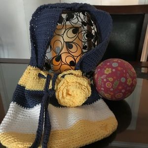 Children’s crochet cotton bag